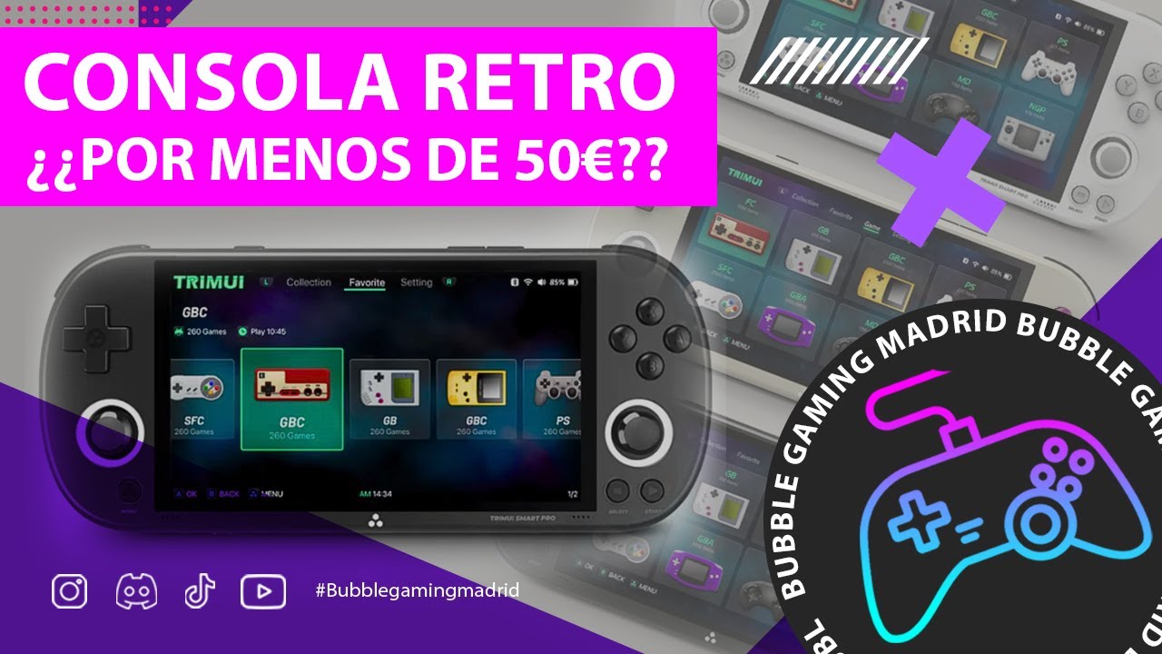 Probamos LA MEJOR consola RETRO por menos de 50€: TRIMUI SMART PRO | Review y funcionamiento