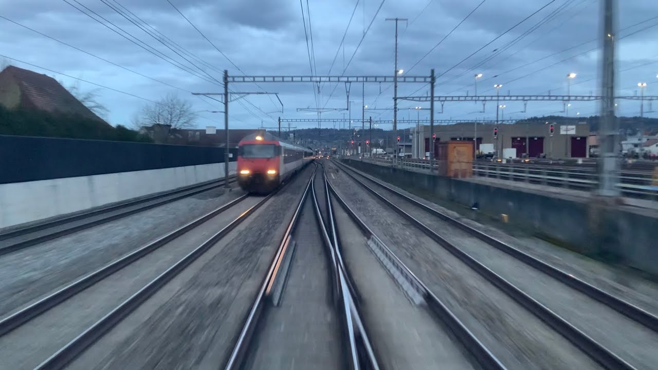 Führerstandsmitfahrt IC Bern - Zürich HB
