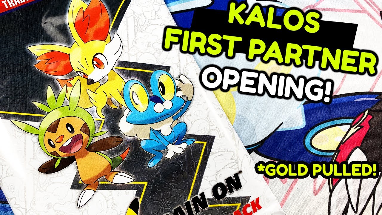 KALOS FIRST PARTNER *EARLY* PACK OPENING - GOLD PULLED! (Pokemon Trading Card Game)