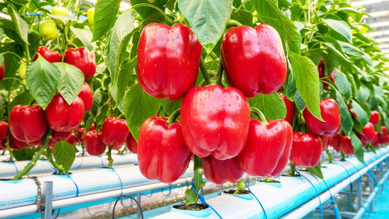 Hydroponic chili pepper : From High-Tech Nursery Care to Crisp Salad Ready Packing