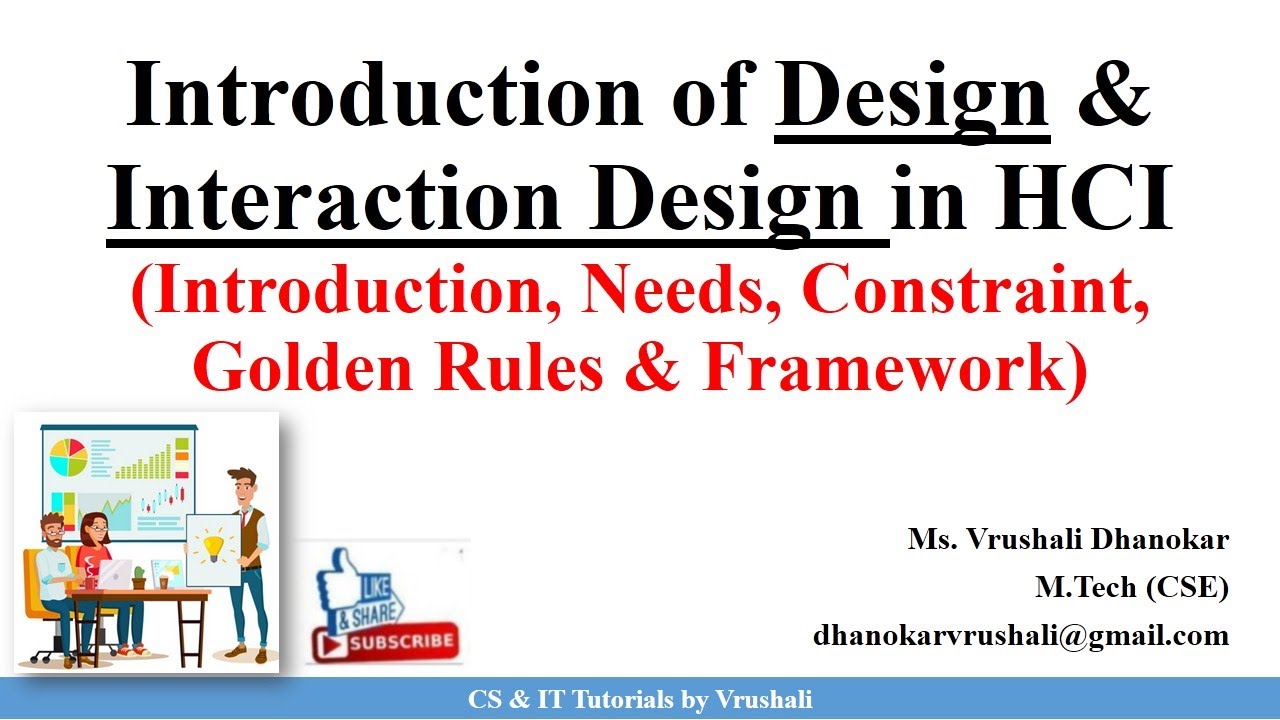 HCI 4.1 Design & Interaction Design Process | Golden Rules & Framework | HCI