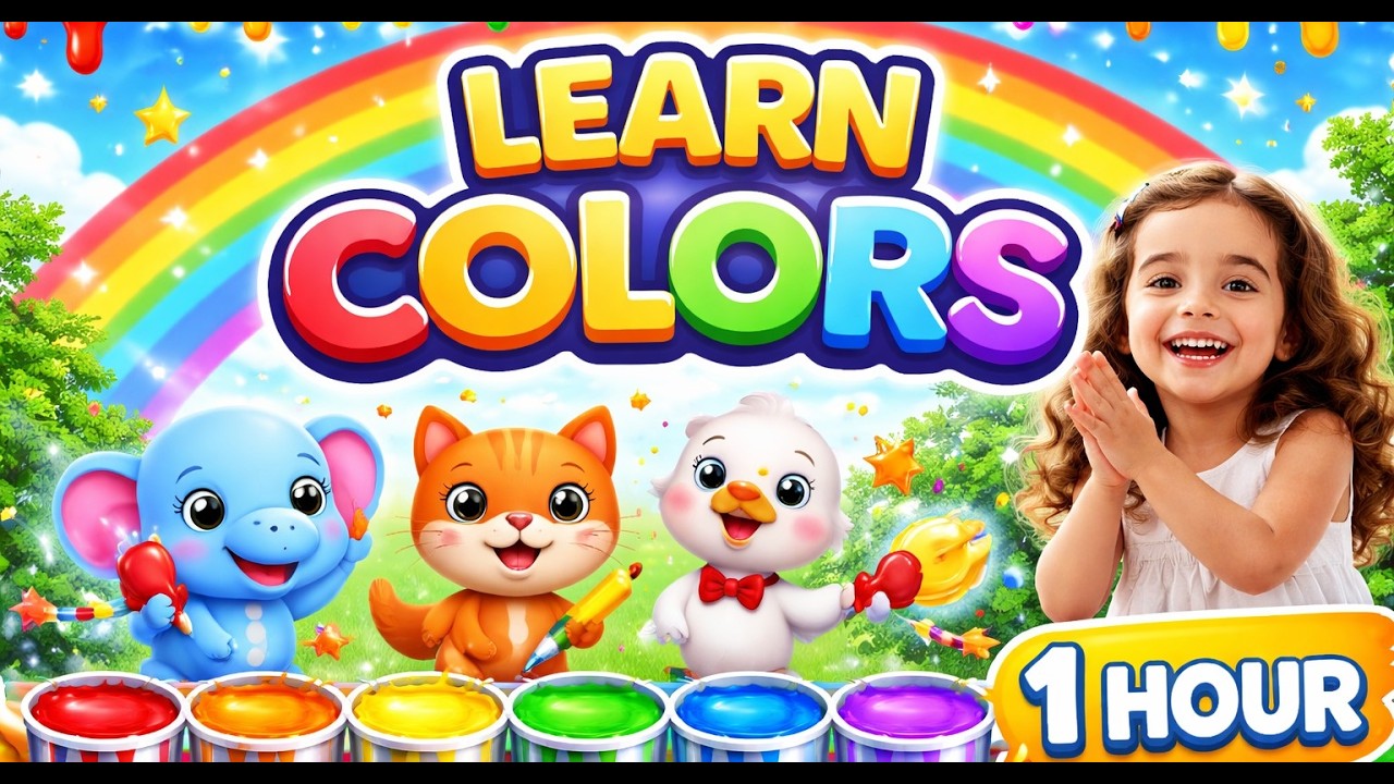 Rainbow Song 24 Minutes 🌈✨ Calm Colors Learning Loop for Kids!