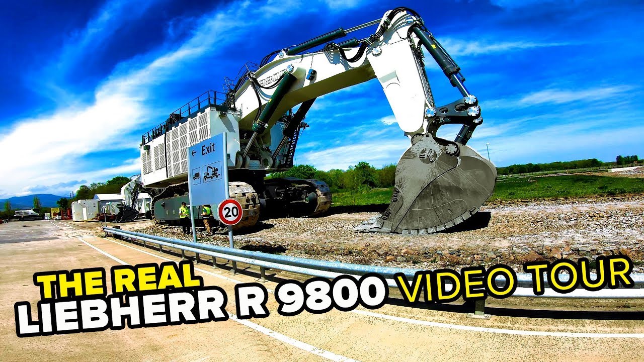 Liebherr R 9800: the biggest Liebherr excavator POV tour [4K]