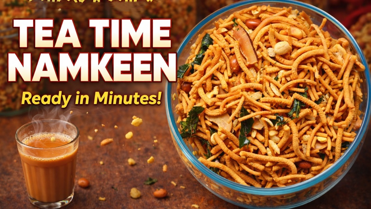 💯% Crispy Tea Time Namkeen | Homemade Bombay Masala Mixture - Perfect Evening Snack