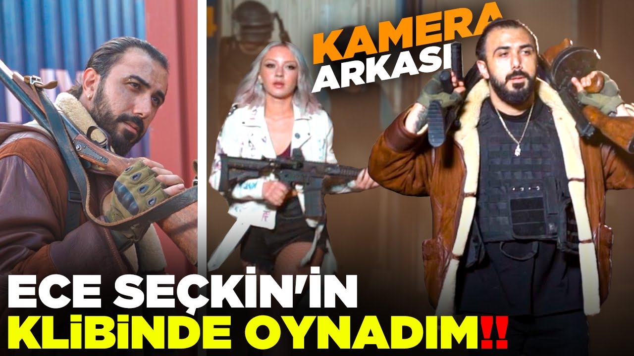 ECE SEÇKİN'İN PUBG MOBILE KLİBİNDE OYNADIM!! KAMERA ARKASI!