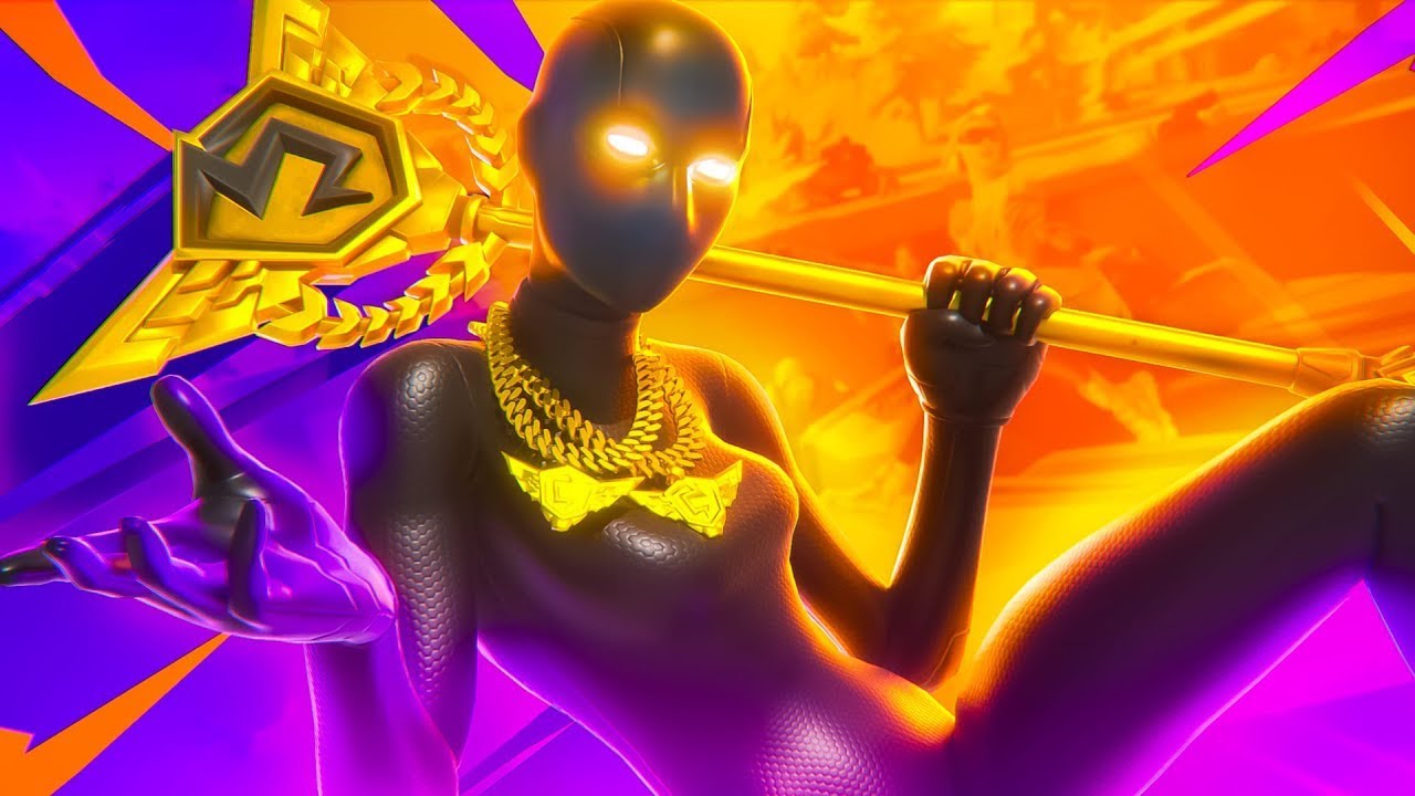 Black Superhero + FNCS Pickaxe Gameplay.... (Project Retrac)