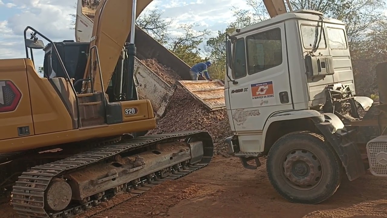Nu final do dia problema na caçamba do parceiro!