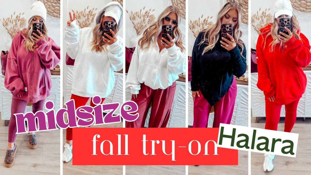 halara midsize try on haul and how I style them for fall 🍁🐿️