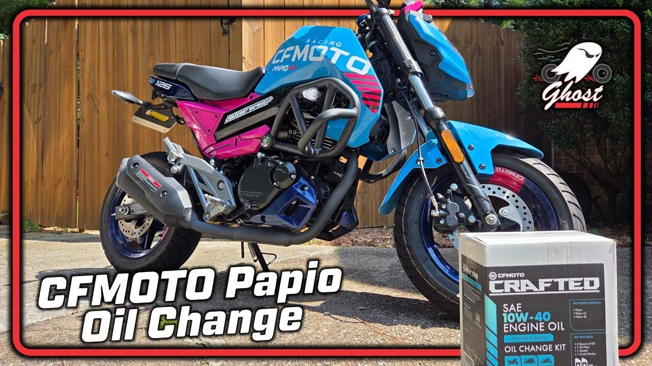 G'Papio Gets LUBED! | 2023 CFMOTO Papio Oil Change  #cfmoto #papio