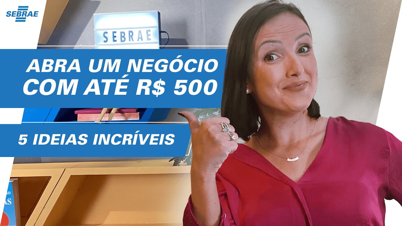 NEGÓCIOS para ABRIR com menos de R$ 500 🖐️5 IDEIAS de negócios com LUCRO RÁPIDO
