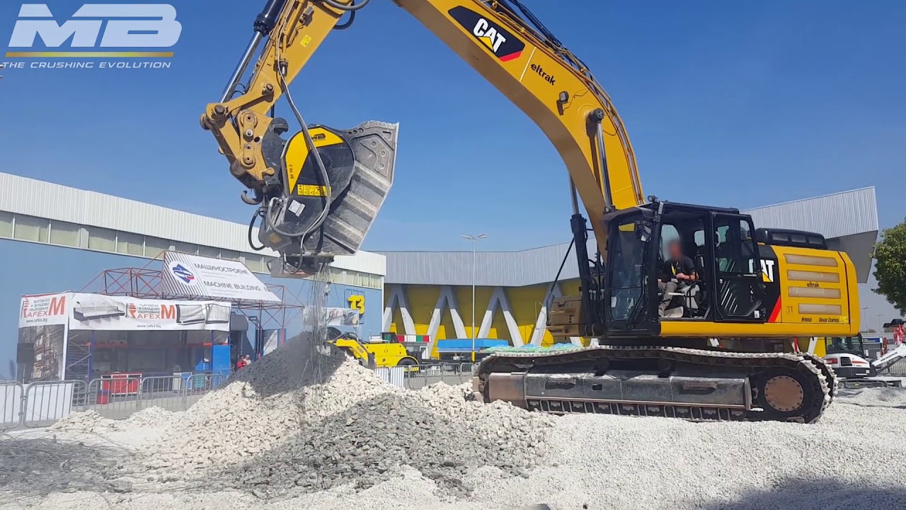 Дробильный ковш BF90.3 S4 MB Crusher &ndash; гусеничный экскаватор Caterpillar 336F