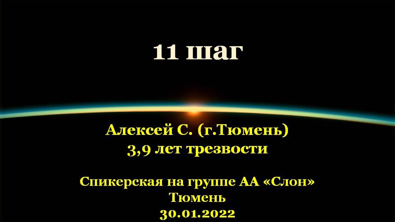 11 шаг. Алексей С. (г.Тюмень). Спикерская АА на группе 