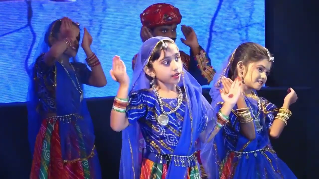 A Colorful Journey: Rajasthani Theme Dance at Powai English High School. #dance #dta #pehs