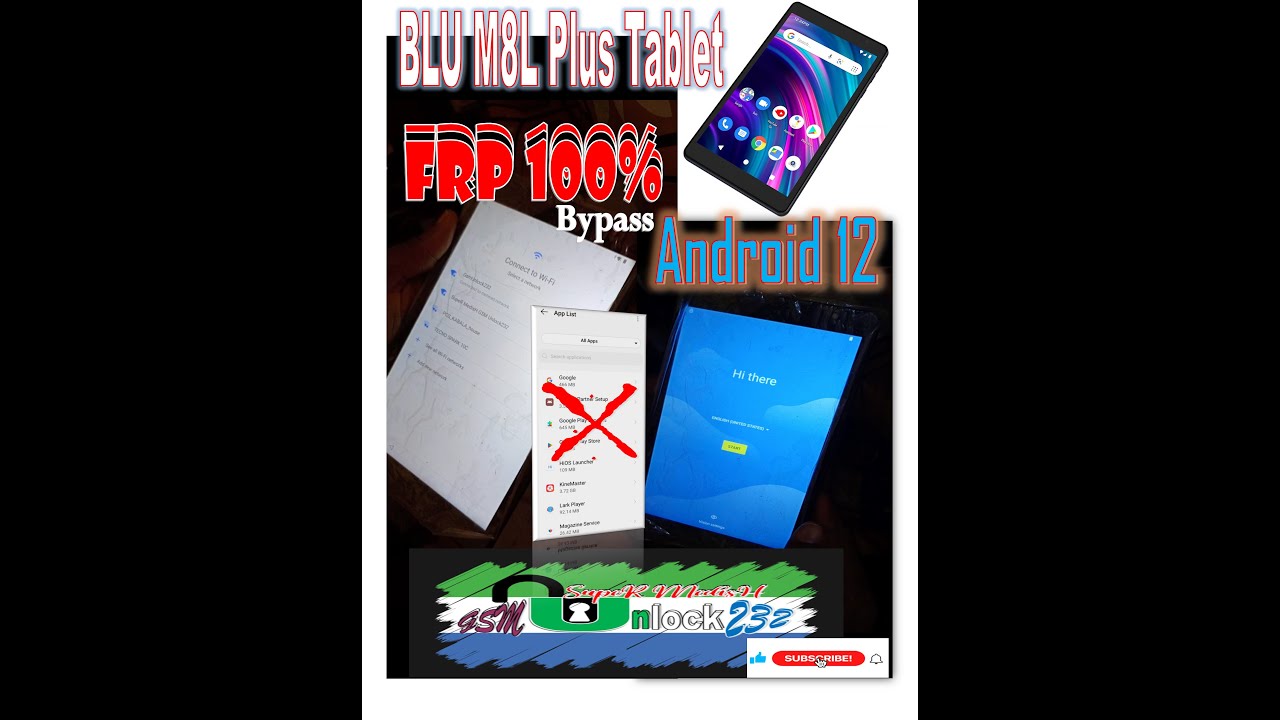 Blu M8L Plus Tablet Android 12 Frp Bypass. 2025 New FRP Bypass on Blu Tablet