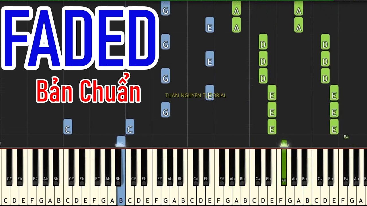 Hướng dẫn piano FADED - Alan Walker | Sheet Free