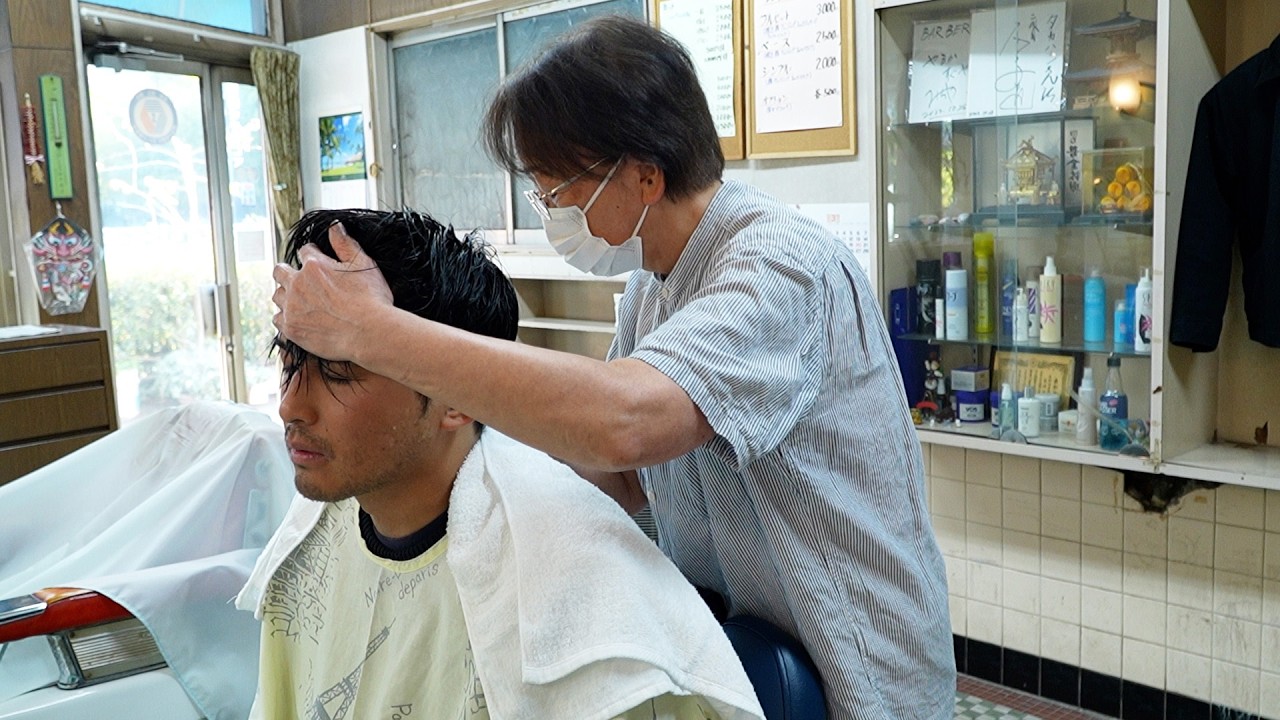💈🇯🇵Comprehensive haircut at Barber Takahashi, a long-established barber shop in Ryogoku