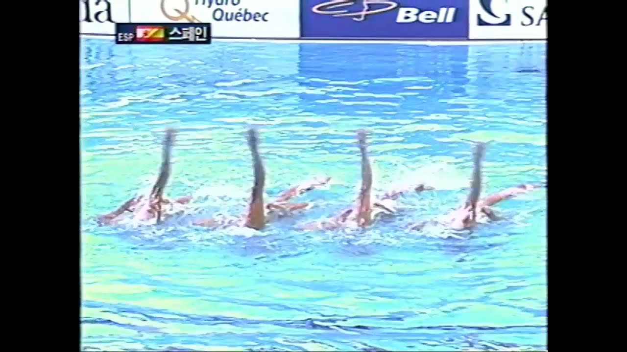 2005 World Championships Synchro Team Free - Spain(Artistic Swimming)