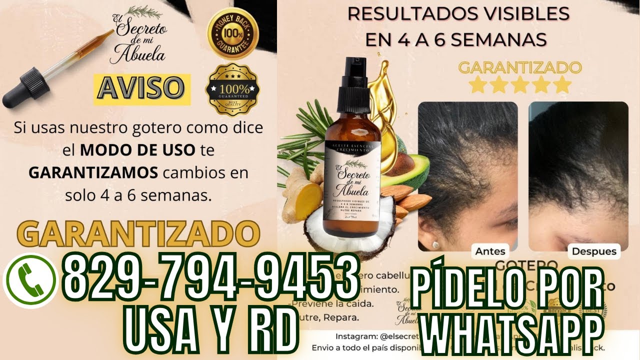 EL SECRETO DE MI ABUELA CONTRA LA ALOPECIA, CAÍDA DEL CABELLO