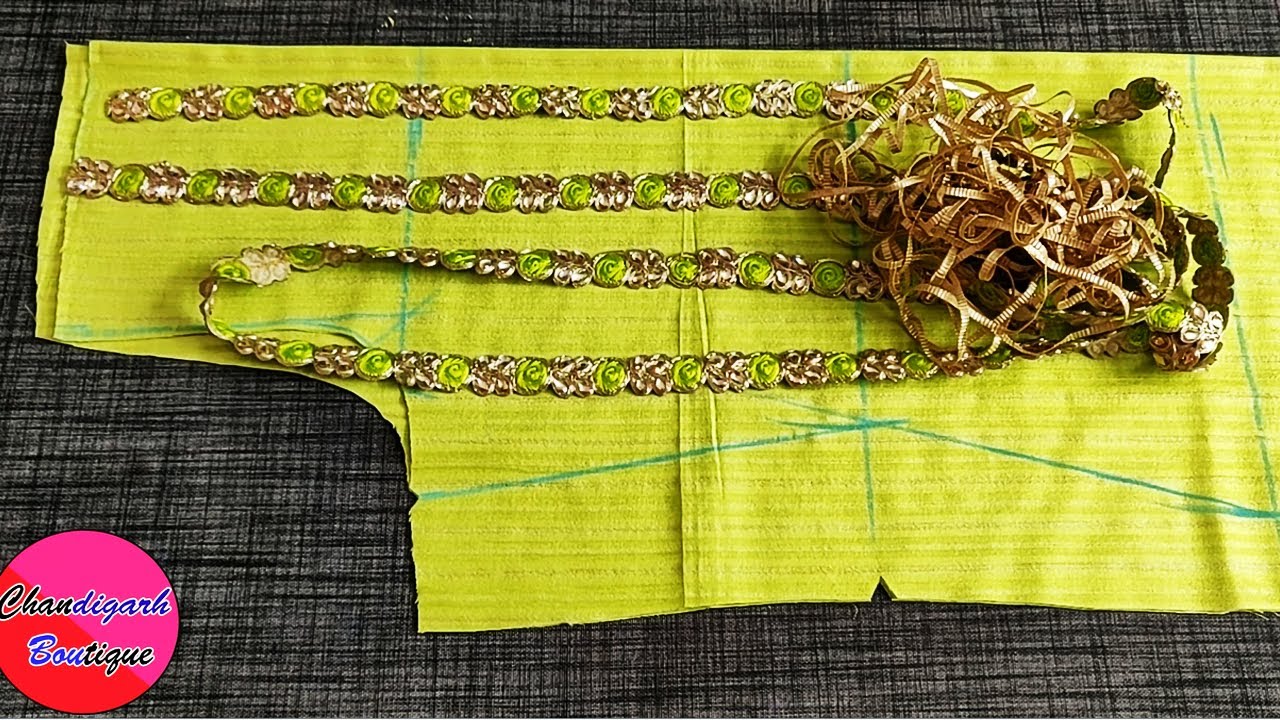 Stylish and Beautiful kurti Neck Design with Lace || Lace Neck Design cutting and stitching