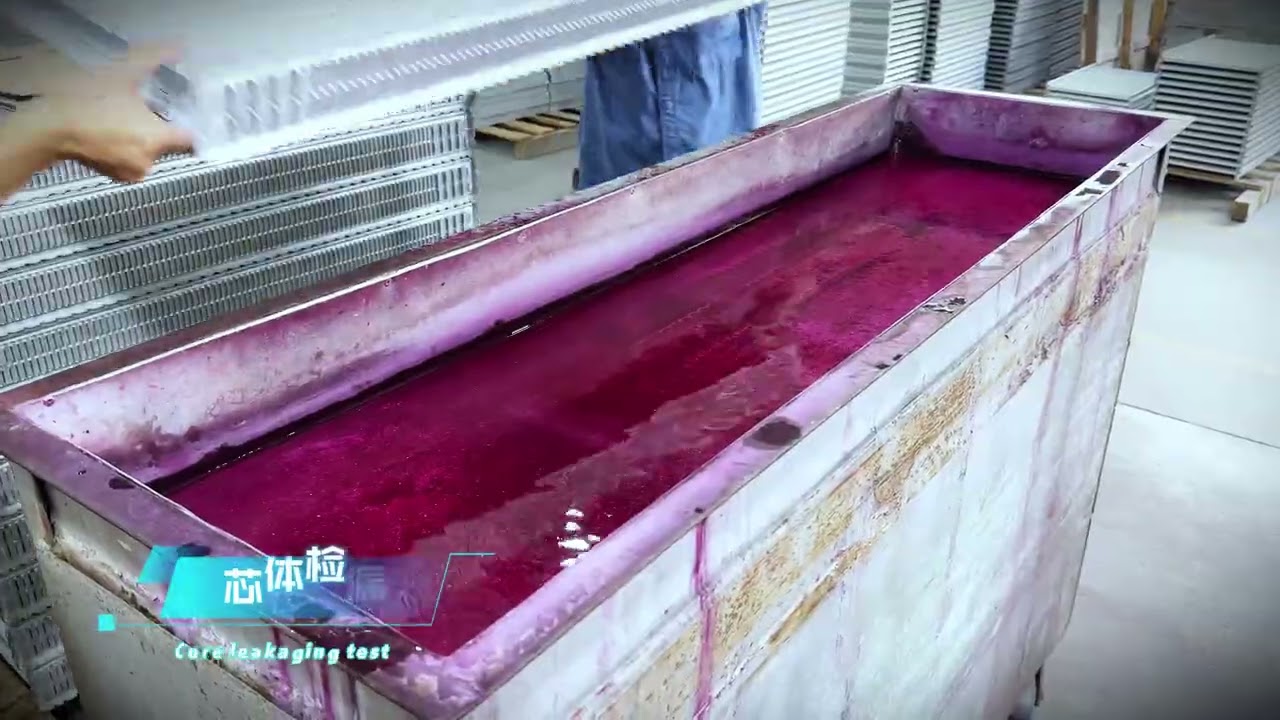 Truck radiator manufacturing process