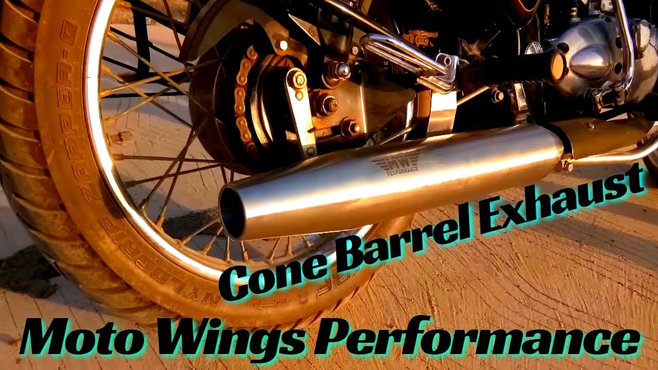 Moto Wings Performance - Cone Barrel Exhaust