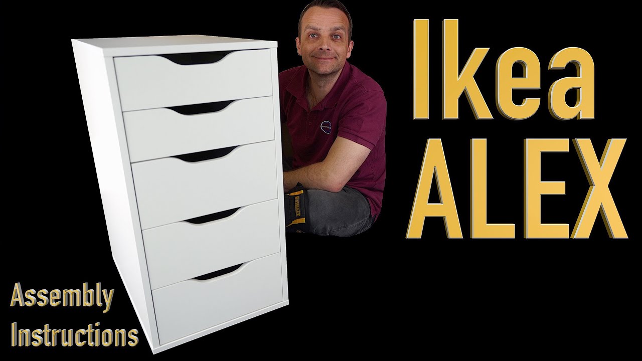 Ikea ALEX Drawer unit assembly instructions