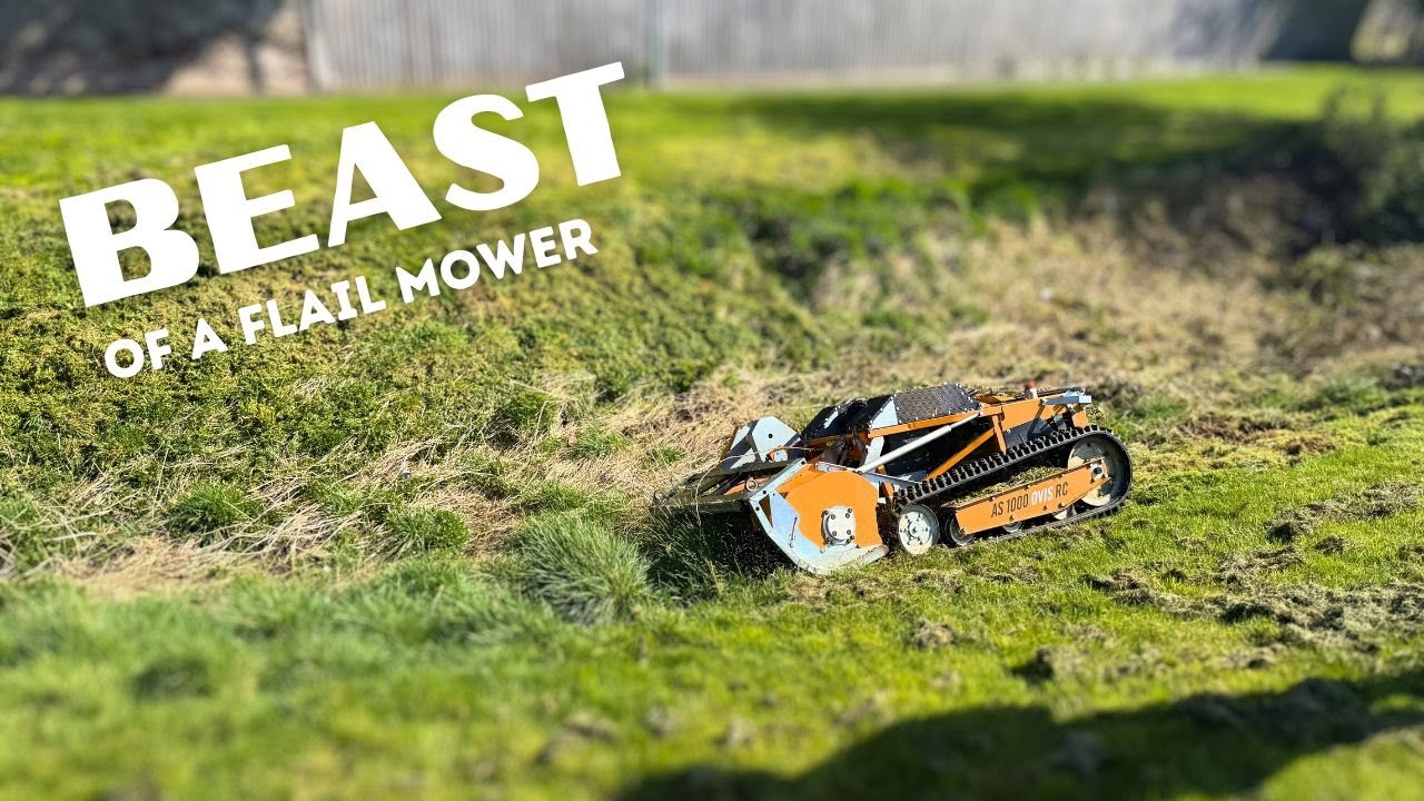 INSANE Remote-Controlled Mower - OVIS 1000 Conquers Slopes Like a Beast!