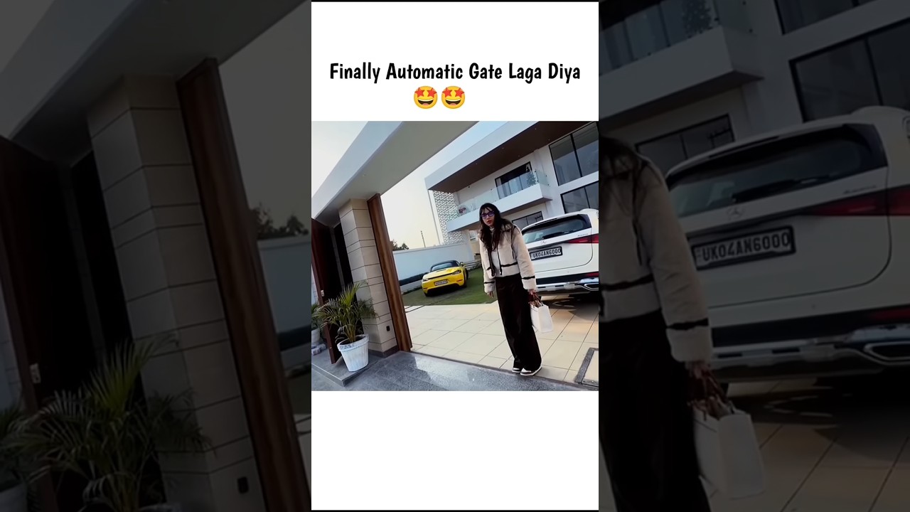 Automatic gate Sourav bhai ke ghr me 