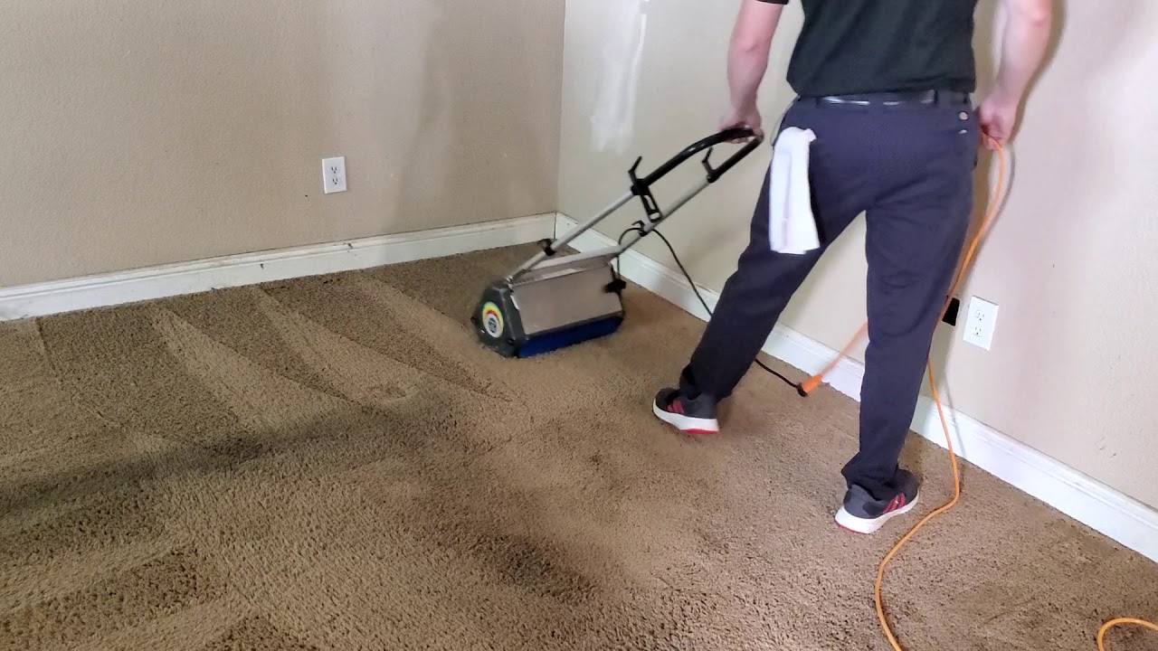 CRB scrubbing of a Dirty Carpet: Step 3