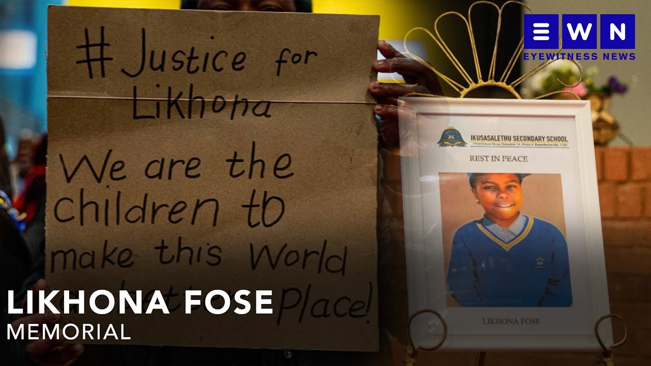 Family and friends honour the life of slain Likhona Fose