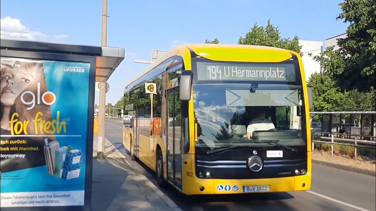 Bus 194 Berlin mitfahrt von Marzahn nach Wönnichstr. mit den Mercedes Benz eCitaro | ÖPNV Berlin