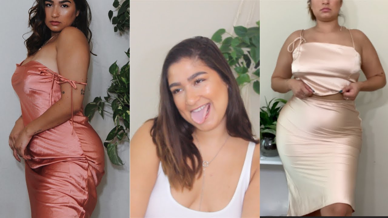 HOT GIRL SUMMER TRY-ON HAUL (styling satin) | FashionNovaCurve