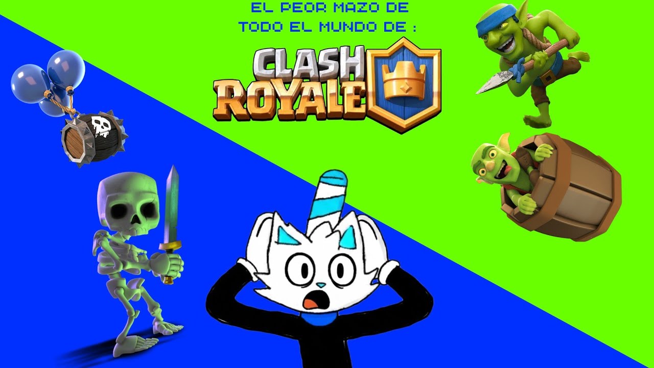 Gano una partida con el peor mazo de clash royale!!!