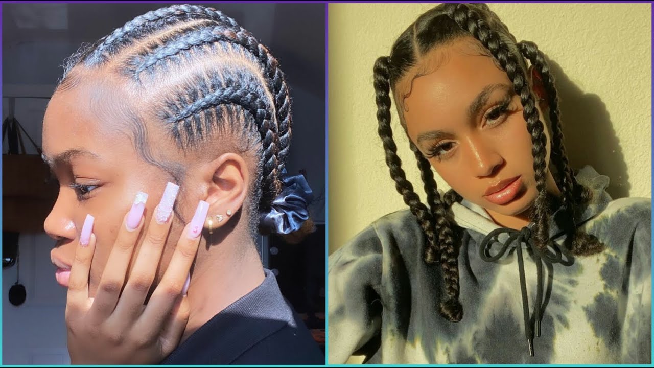 ♡Natural Braided Hairstyles♡ (PT.5) | No Weave or Added Hair |  NATURAL HAIRSTYLES COMPILATION