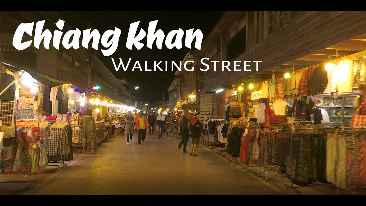Chiang khan Walking Street at night