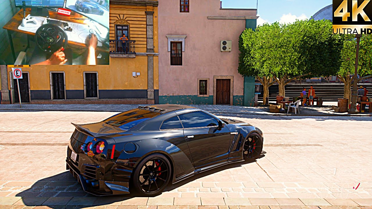 Nissan GTR R35 Nismo- Forza Horizon 5- Thrustmaster T128 Wheel Gameplay