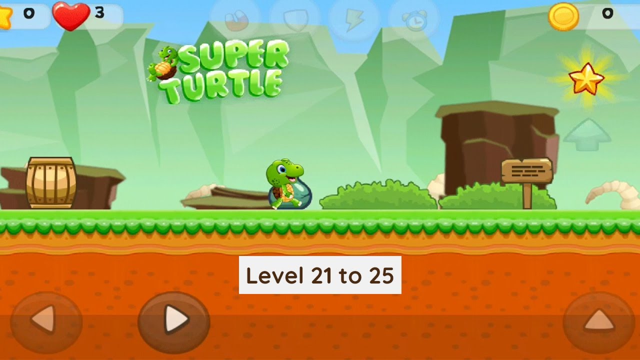 Super Turtle Adventure Gamplay Level - 21 to 25 | Android Game