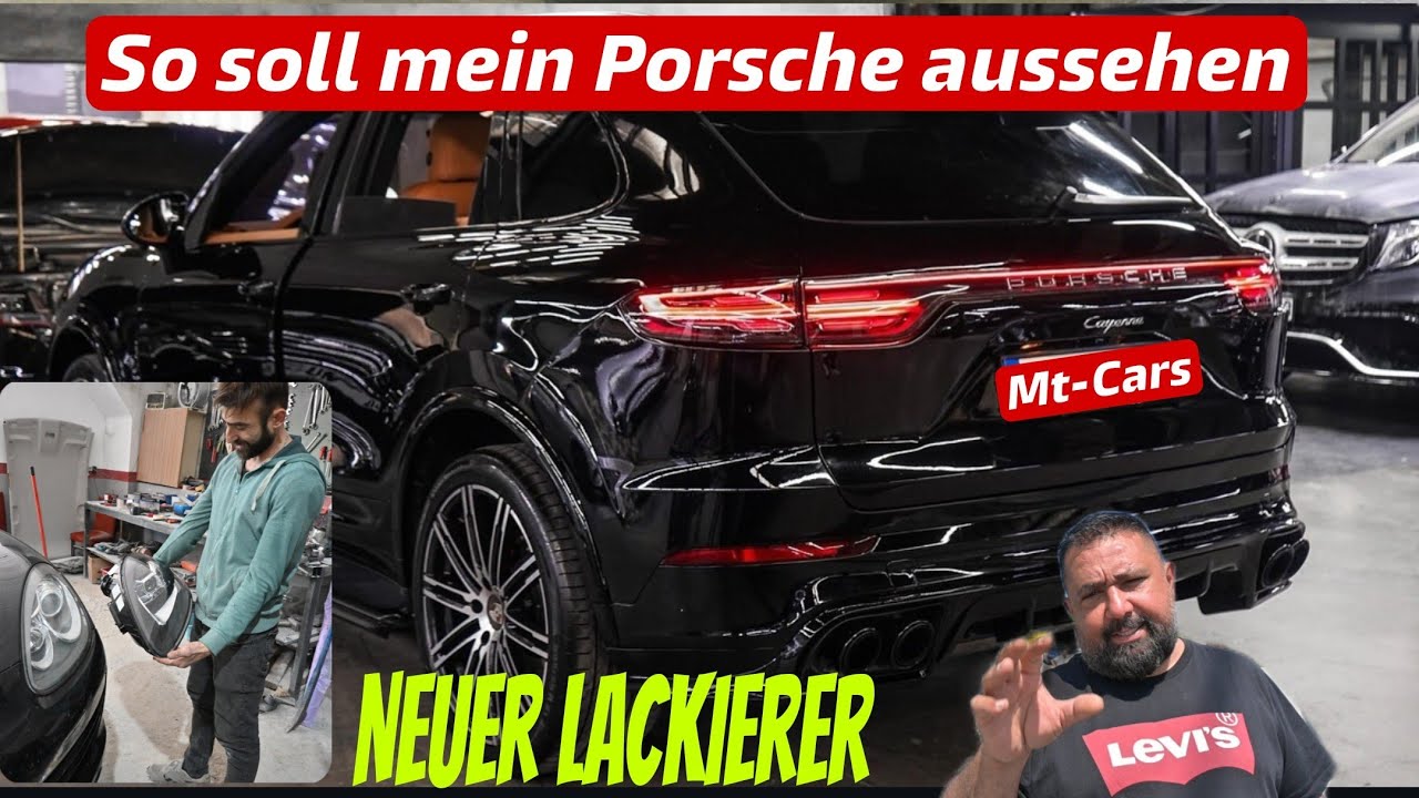 Porsche Umbau, 2014 auf 2024,Teile begutachten.  Neuer Lackierer Istanbul
