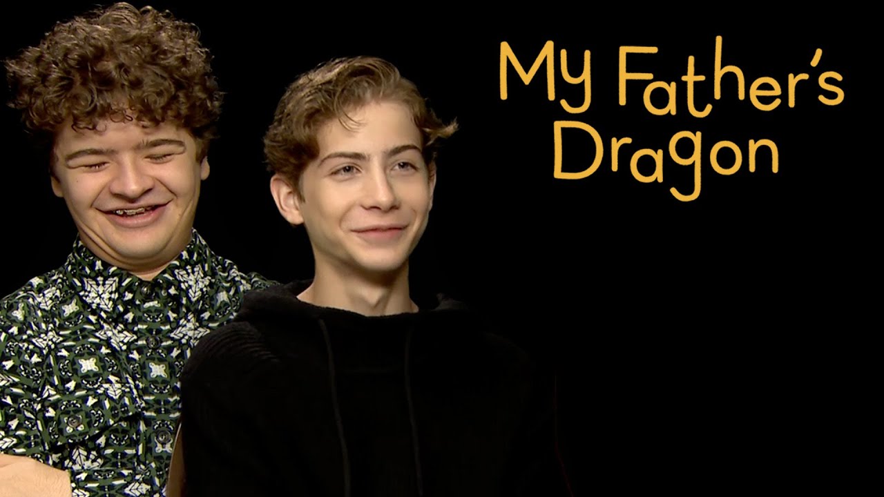 Gaten Matarazzo and Jacob Tremblay on their animated adventure My Father's Dragon
