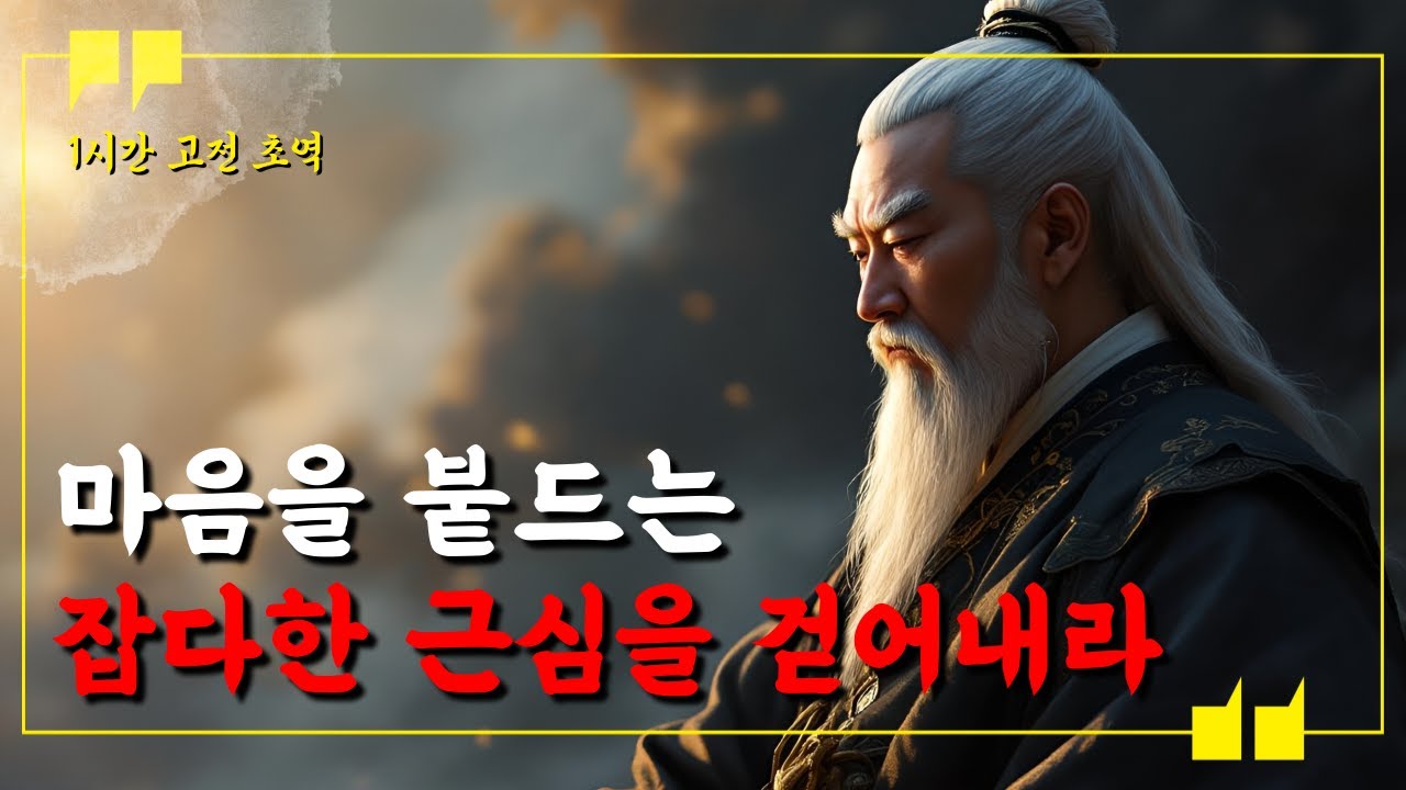 마음을 붙드는 잡다한 근심을 걷어내라 | 열자, 세네카, 강태공, 한비자, 법정스님, 발타자르 그라시안, 명심보감 | 1시간 오디오북