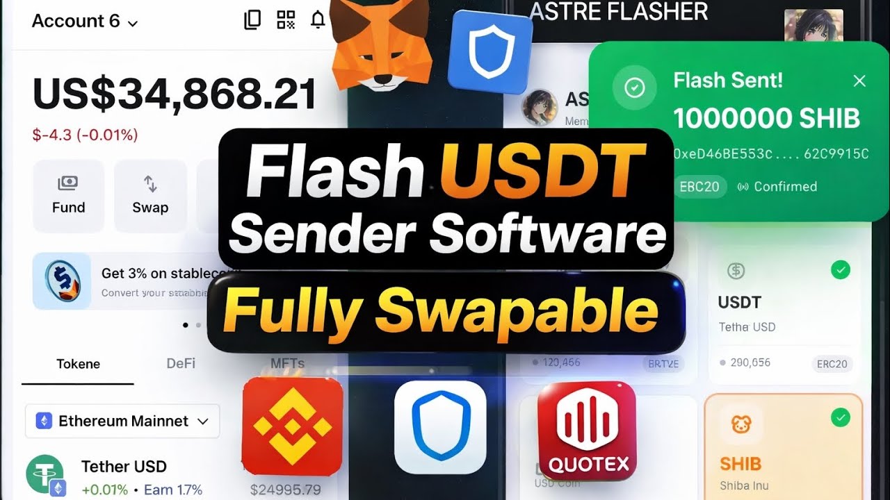 How to flash usdt on binance | flash usdt sender software | Fully Swapable | ASTRE FLASHER 