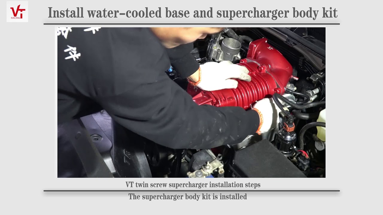 prado 2700 with VT twin screw supercharger kit installation steps