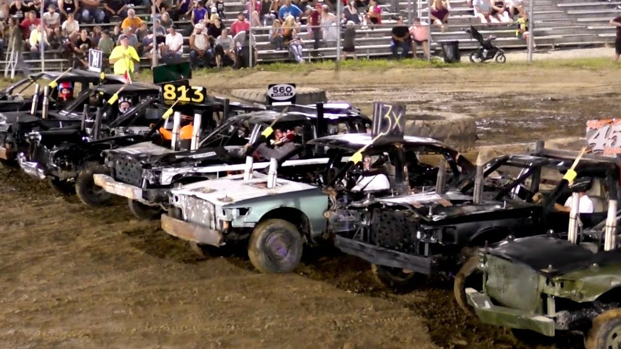 Full Size Demolition Derby at The Bullskin Twp. Fair August 16th, 2025 #demolitionderby #demoderby