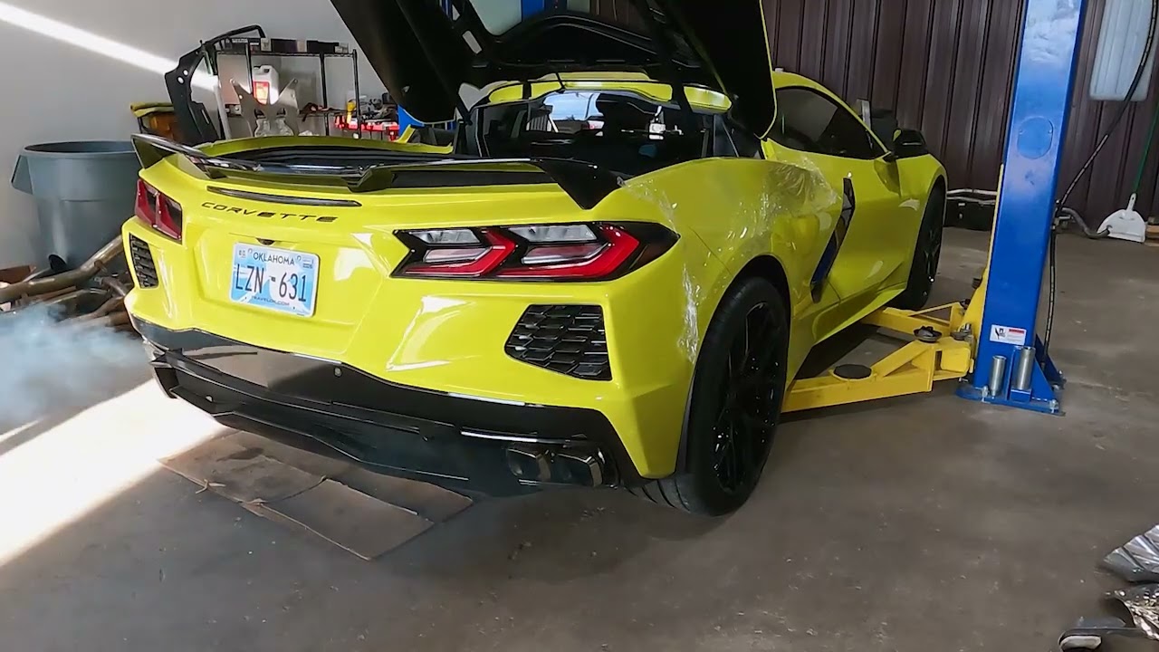 C8 Corvette Kooks Header Install and first start!