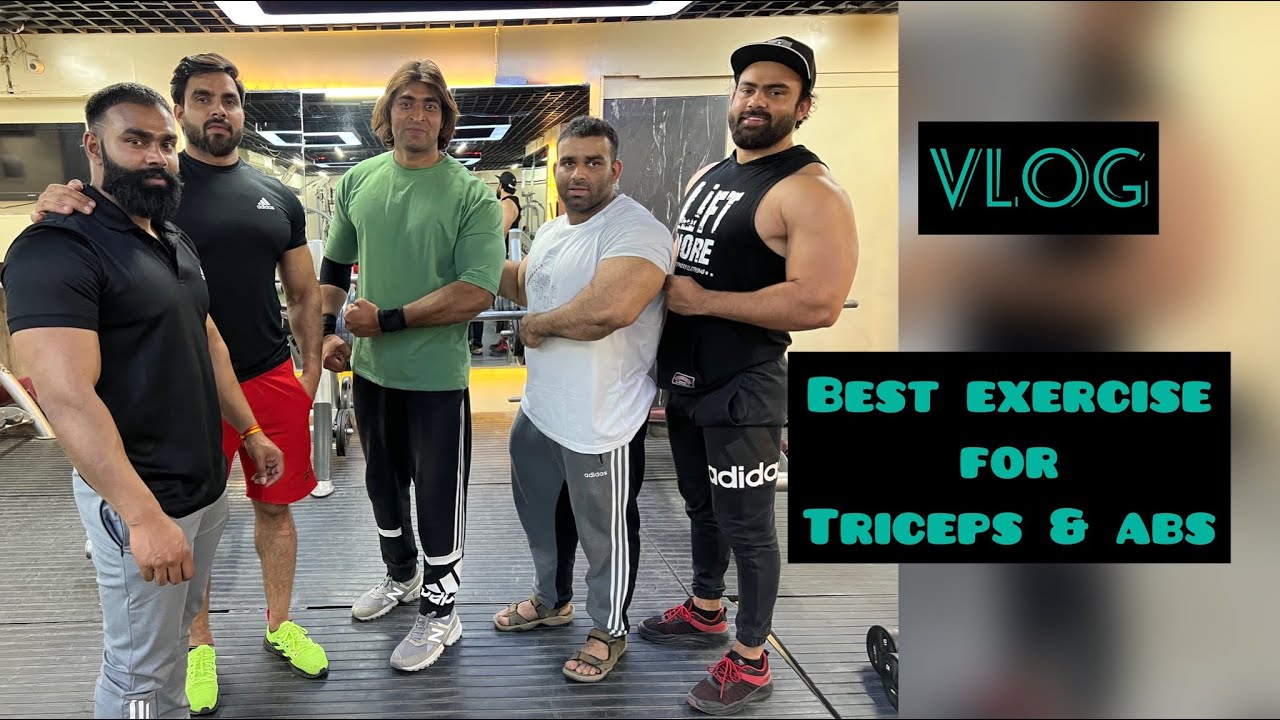 Best Exercise For Triceps & ABS || ARUN AMRIT || KULDEEP YADAV || PAWAN CHECHI ||