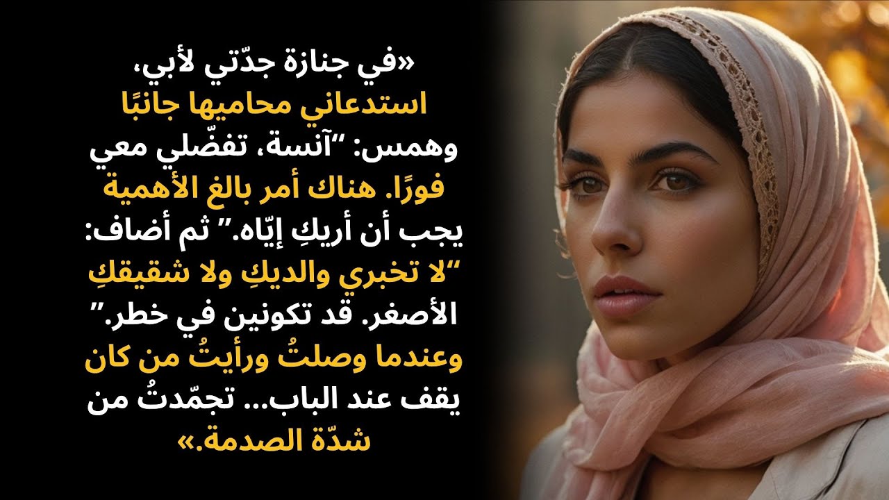 في جنازة جدّتي، حذّرني محامٍ أن أتبعَه — ثم رأيتُ من كان ينتظر عند الباب المظلم…