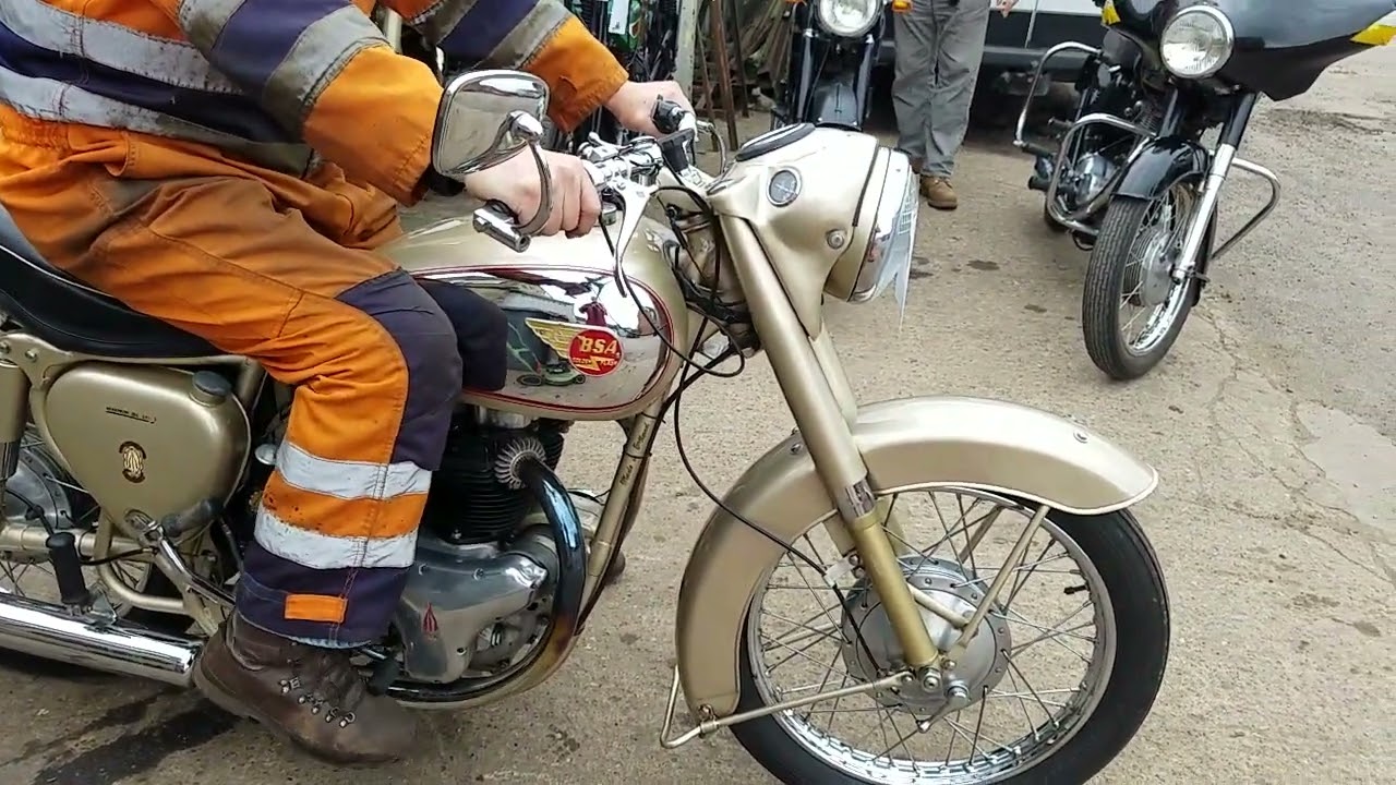 1956 BSA A10 Golden Flash 650cc at Andy Tiernans #08786BSA