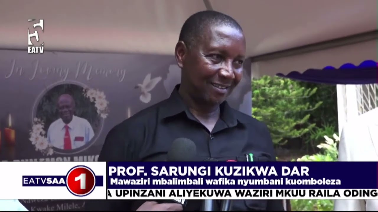 MAZISHI YA ALIYEKUWA WAZIRI WA ULINZI KUFANYIKA JUAMATATU/ PROF SARUNGI AFARIKI KWA MSHTUKO WA MOYO