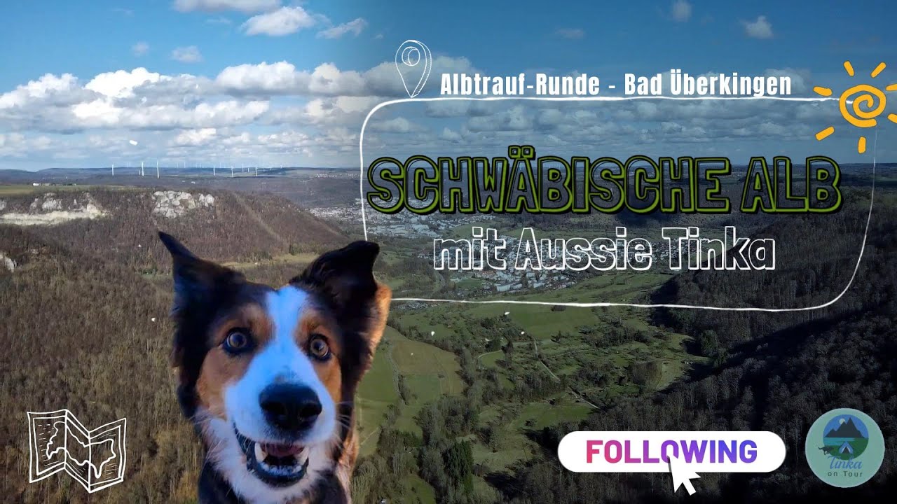 Wanderung Albtrauf-Runde, Bad Überkingen auf der Schwäbischen Alb mit Aussie Tinka