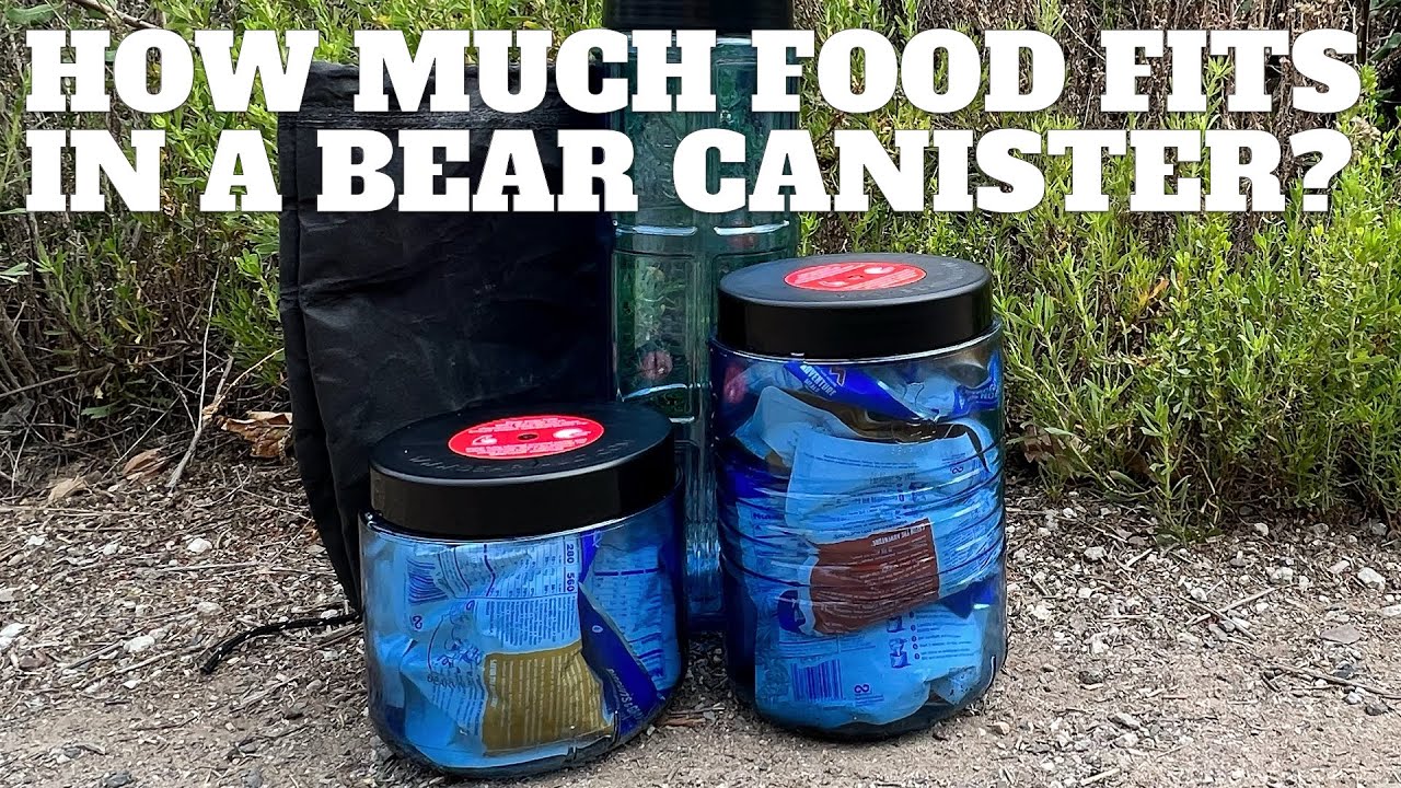 Ile jedzenia mieści się w pojemniku na niedźwiedzie? (BearVault BV450 + BV500, Ursack AllMitey, G...